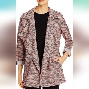 Bagatelle Tweed Draped Jacket L Lagenlook Rebel Punk Coastal Cowgirl Preppy